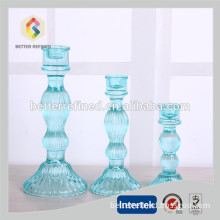 Crystal Colored Taper Candle Glass Holders